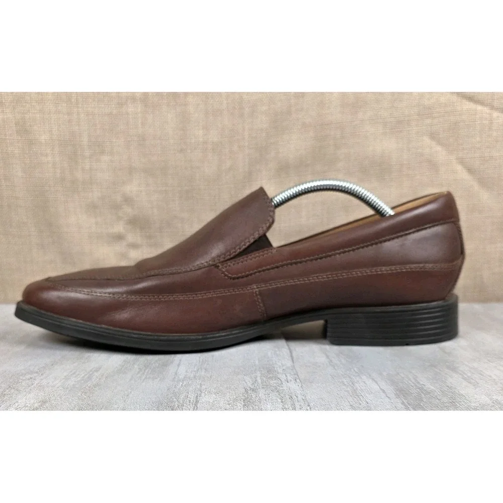 Clarks Collection Tilden Mens 12M Ultimate‎ Comfort Ortholite Brown Loafer Shoes
